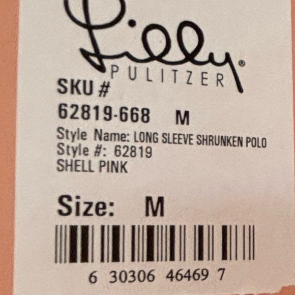 Lilly Pulitzer pink polo shirt size M - Picture 2 of 4